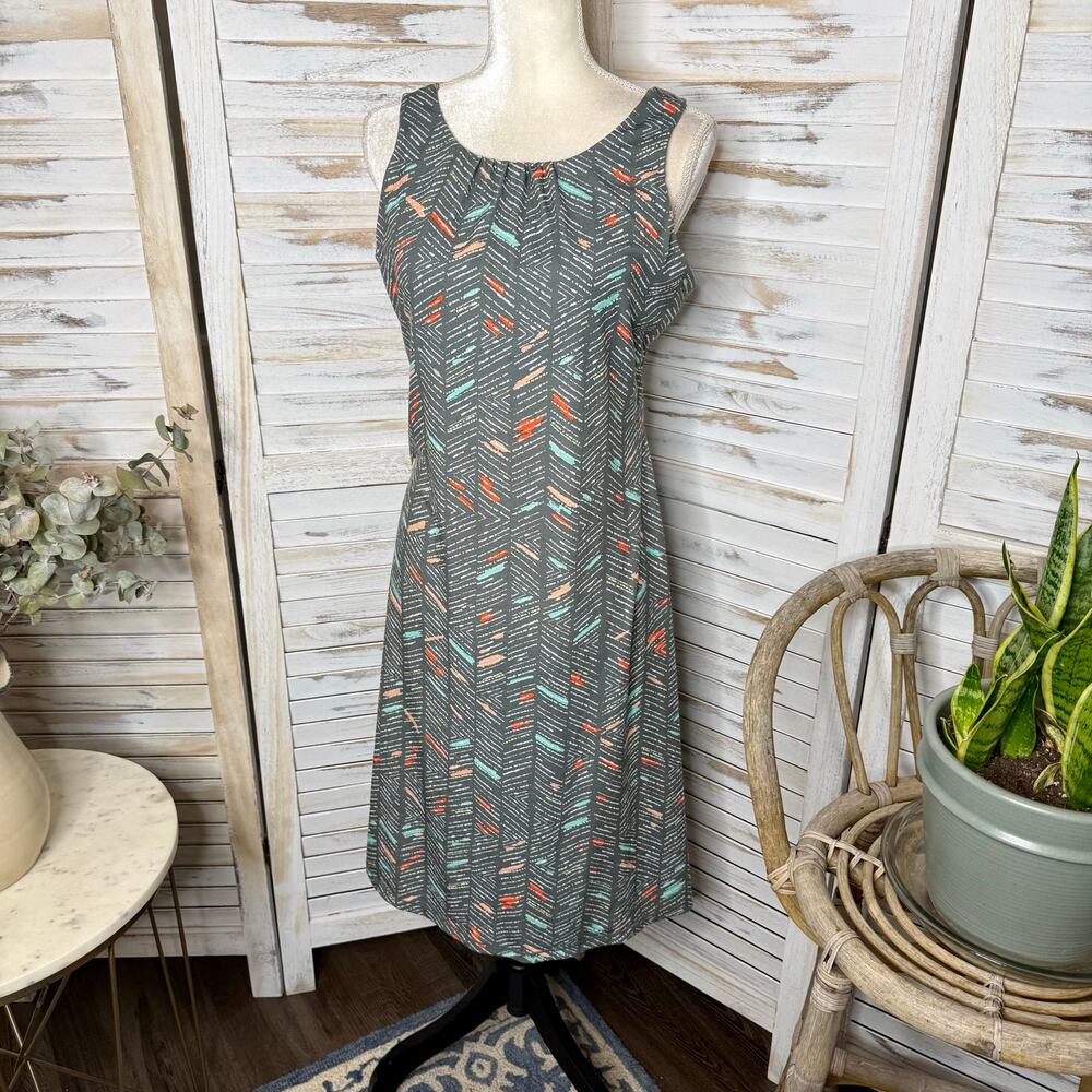 PRANA Women's XL Skypath Tank Dress Back Cut Out Knee Length Outdoor Grey - Picture 6 of 16